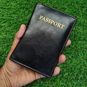 Leather Passport Cover or Travel Passport Holder, Travel Bifold Passport Cover